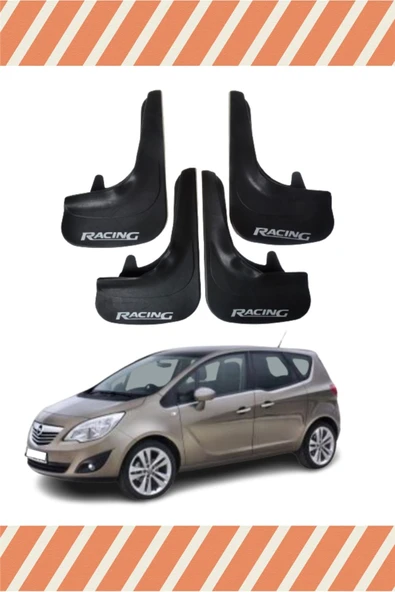 Heda Tex  Opel Meriva Racing Yazılı 4'lü Tozluk Çamurluk Paçalık ürün görseli 1