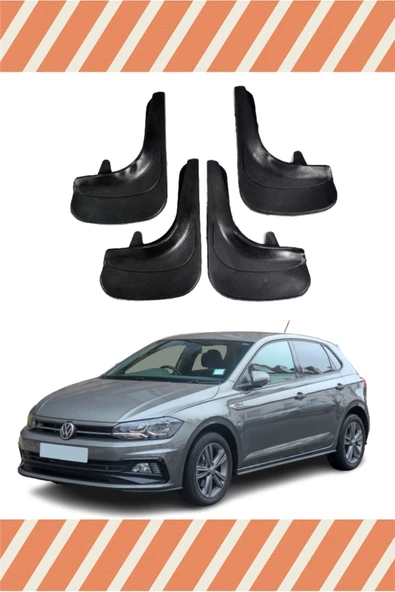 Heda Tex  HG Volswagen Polo Racing Yazılı 4'lü Tozluk Çamurluk Paçalık ürün görseli 1