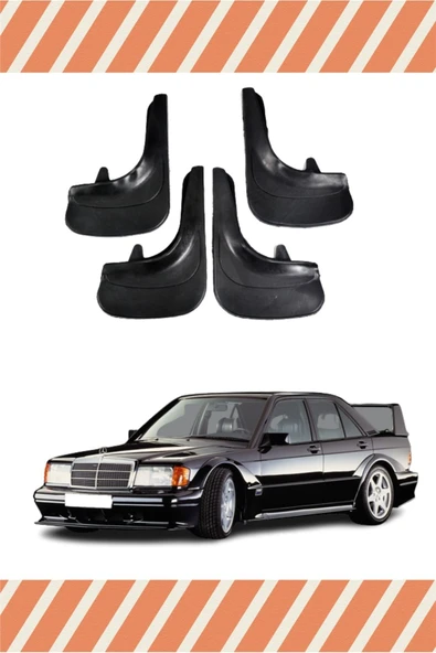 Heda Tex  DB Mercedes 190 E 4'lü Tozluk Çamurluk Paçalık ürün görseli 1