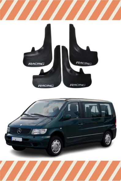 Heda Tex  Mercedes Vito Racing Yazılı 4'lü Tozluk Çamurluk Paçalık ürün görseli 1