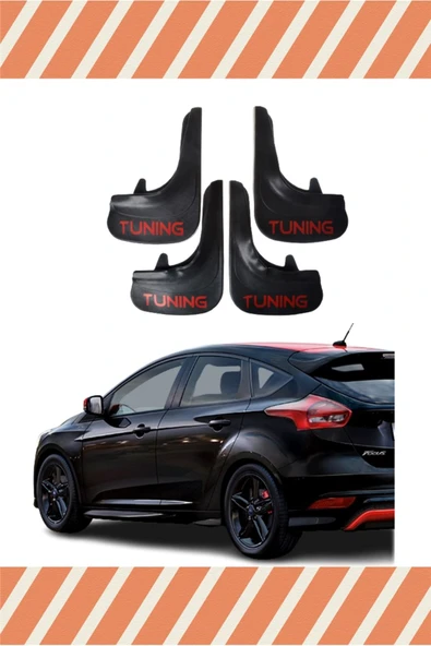 Heda Tex  Ford Focus 4 Hb 2015-2018 Tunıng Yazılı 4'lü Tozluk Çamurluk Paçalık ürün görseli 1