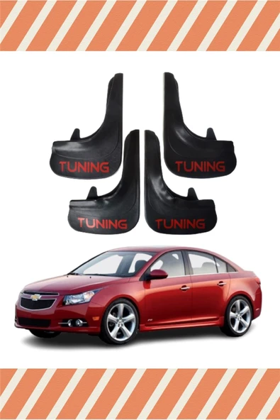 Heda Tex  Chevrolet Cruze Sedan Tunıng Yazılı 4'lü Tozluk Çamurluk Paçalık ürün görseli 1