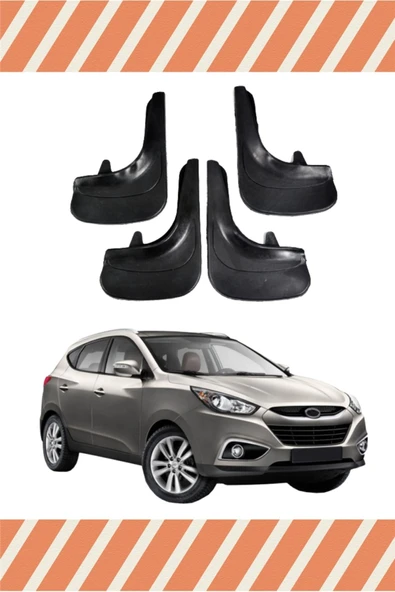 Heda Tex  Hyundai Ix 35 Tüm Kasalar Racing Yazılı 4'lü Tozluk Çamurluk Paçalık ürün görseli 1