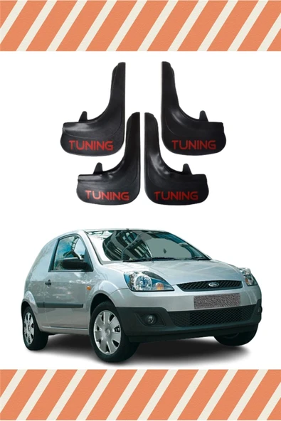 Heda Tex  Ford Fiesta Van 2005 Ve Sonrası Tunıng Yazılı 4'lütozluk Çamurluk Paçalık ürün görseli 1
