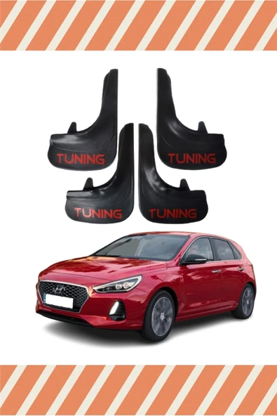 Heda Tex  Hyundai I30 Tunıng Yazılı 4'lü Tozluk Çamurluk Paçalık ürün görseli 1