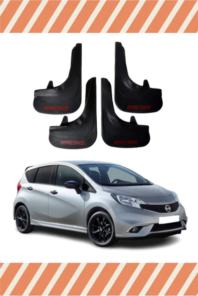 Heda Tex  Nissan Note Racing Yazılı 4'lü Tozluk Çamurluk Paçalık ürün görseli 1