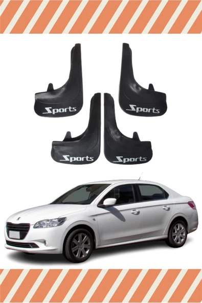 Heda Tex  Peugeot 301 Sports Yazılı 4'lü Tozluk Çamurluk Paçalık ürün görseli 1