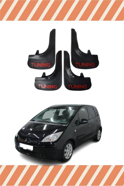 Heda Tex  Mitsubishi Colt Tunıng Yazılı 4'lü Tozluk Çamurluk Paçalık ürün görseli 1