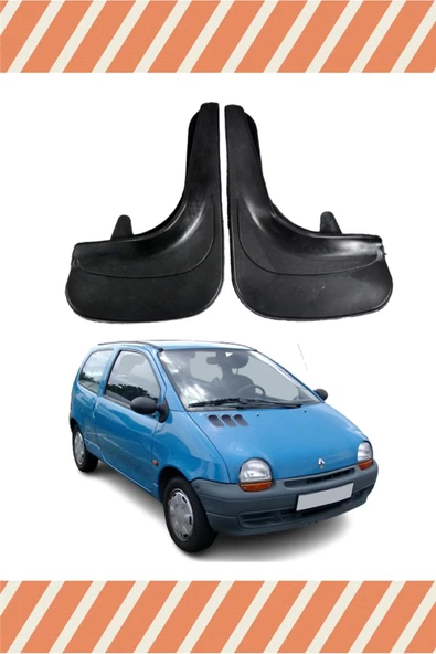 Heda Tex  Renault Twingo Racing Kırmızı Yazılı 2'li Tozluk Çamurluk Paçalık ürün görseli 1