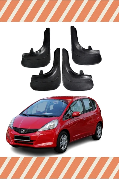 Heda Tex  HG Honda Jazz 2009-2015 Racing Yazılı 4'lü Tozluk Çamurluk Paçalık ürün görseli 1