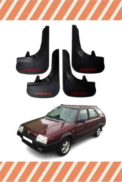 Heda Tex  Skoda Forman Racing Yazılı 4'lü Tozluk Çamurluk Paçalık ürün görseli 1