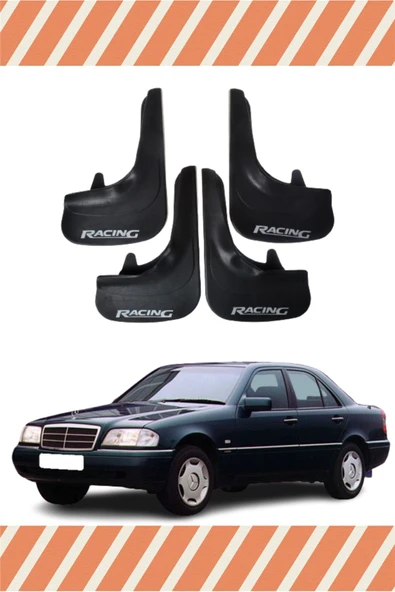 Heda Tex  Mercedes C Racing Yazılı 4'lü Tozluk Çamurluk Paçalık ürün görseli 1