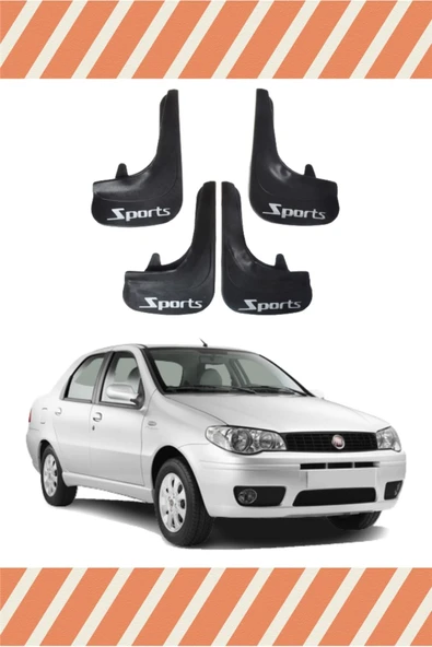 Heda Tex  Fiat Albea Sd Tüm Kasalar Sports Yazılı 4'lü Tozluk Çamurluk Paçalık ürün görseli 1