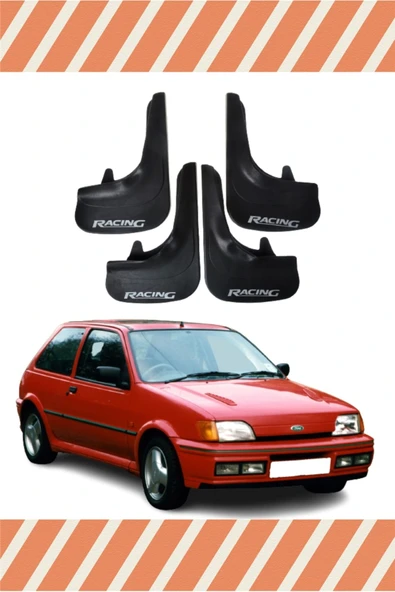Heda Tex  Ford Fiesta 1990-2002 Racing Yazılı 4'lü Tozluk Çamurluk Paçalık ürün görseli 1