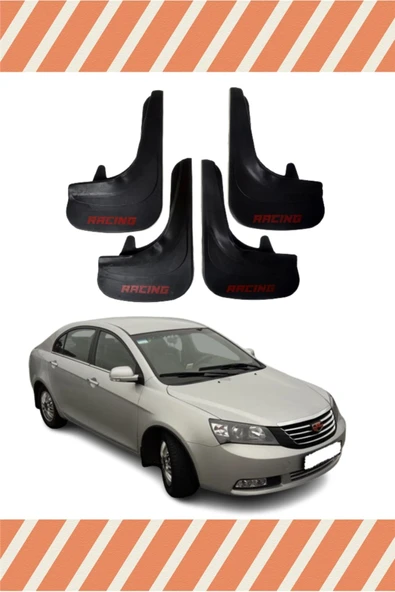 Heda Tex  Geely Emgrand Racing Yazılı 4'lü Tozluk Çamurluk Paçalık ürün görseli 1