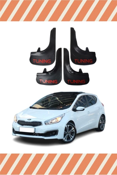 Heda Tex  Kia Ceed Tunıng Yazılı 4'lü Tozluk Çamurluk Paçalık ürün görseli 1