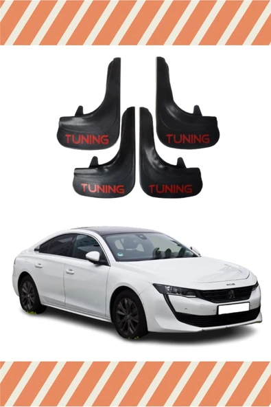 Heda Tex  Peugeot 508 Tunıng Yazılı 4'lü Tozluk Çamurluk Paçalık ürün görseli 1