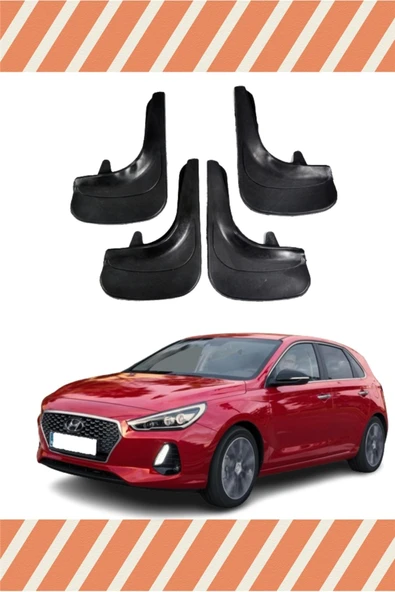 Heda Tex  YB Hyundai I30 Racing Yazılı 4'lü Tozluk Çamurluk Paçalık ürün görseli 1