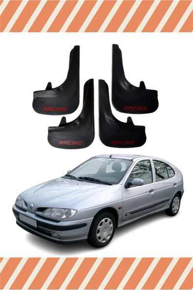 Heda Tex  Renault Megane 1 Racing Yazılı 4'lü Tozluk Çamurluk Paçalık ürün görseli 1