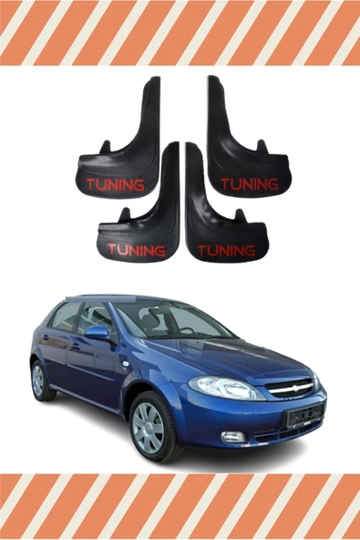 Heda Tex  Chevrolet Lacetti Hb Tunıng Yazılı 4'lü Tozluk Çamurluk Paçalık ürün görseli 1