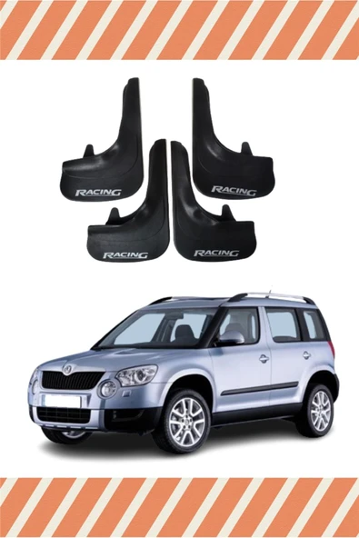 Heda Tex  DB Skoda Yeti Racing Yazılı 4'lü Tozluk Çamurluk Paçalık ürün görseli 1