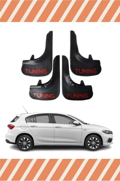 Heda Tex  Fiat Egea Hb Tüm Kasalar Tunıng Yazılı 4'lü Tozluk Çamurluk Paçalık ürün görseli 1