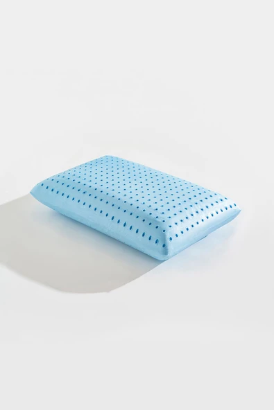 Softlife Color Terapi Hava Kanallı Mavi Ortopedik Visco Yastık 60x40x15 cm ürün görseli 1