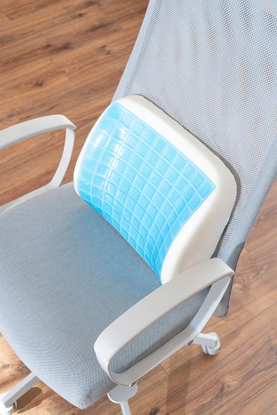 Softlife Jelli Ortopedik Visco Bel Yastığı Ofis Araba Koltuk Yastığı Serinleten Yastık 38x32x12 ürün görseli 1
