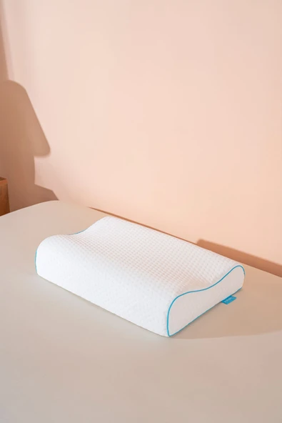 Softlife Yüksek Visco Yastık Çift Boyun Destekli Ortopedik Visko Yastık - 60x40x14/12cm ürün görseli 1