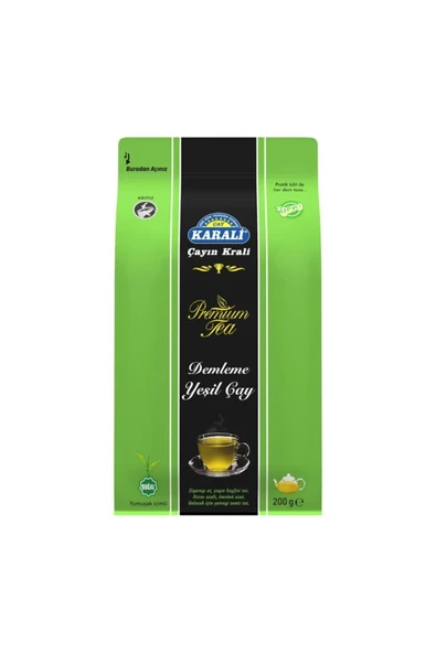Karali Premium Dökme Yeşil Çay 200g - Resim 2