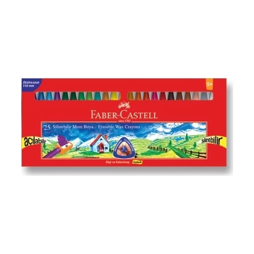Faber Silinebilir Mum Boya 25 Renk 5281122725 ürün görseli 1