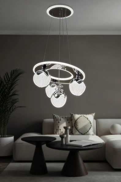 Nova 4 Toplu Modern Sarkıt Led Avize - Resim 7