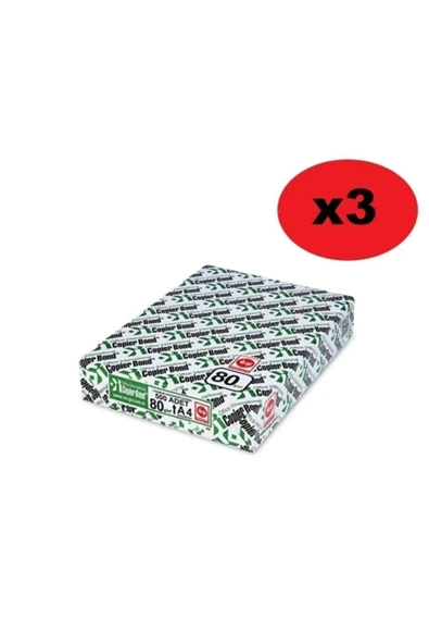 Vege Copier Bond A4 80 Gr 1500 Yaprak 3 Paket Fotokopi Kağıdı ürün görseli 1