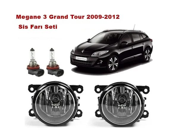 Renault Megane 3 Grand Tour Sw 2009-2012 Sis Farı Seti 8200074008 ürün görseli 1