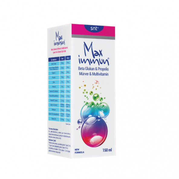 Max Immun Multivitamin Sıvı Takviye Edici Gıda 150 ml - Şurup ürün görseli 1