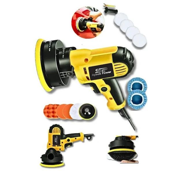Spech Power 6 Kademe Ayarlı Motor Korumalı Dikey Polisaj Halı Koltuk Yıkama Pasta Cila Makinesi ürün görseli 1