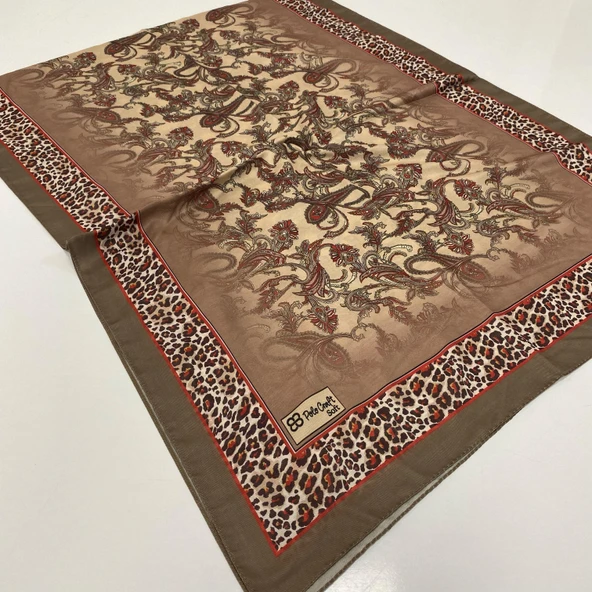 Polo Craft Soft Pamuklu Şal Etro Desen FZY0611 ürün görseli 1