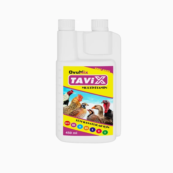 Kanatlılar için Multi -Vitamin ve TAVUK  Vitamini , Tavuk , Kaz , Bıldırcın ,Hindi , Keklik 450 ml ürün görseli 1
