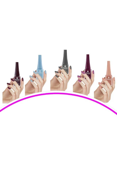 5 Adet Keratinli Besleyici Oje 14 ml SET11 ürün görseli 1