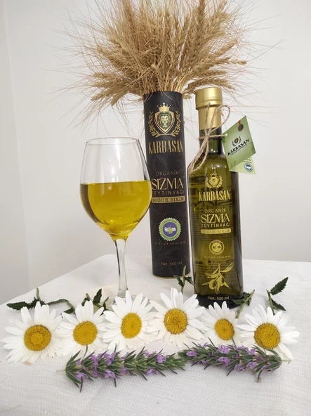 ORGANİK MENŞEİLİ SOGUK SIKIM SIZMA ZEYTİN YAĞI 500 ML ürün görseli 1