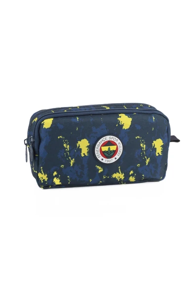 Fenerbahçe Arma Orjinal Lisanslı Kamuflaj Kalem Çantası İki Bölmeli Kalemlik ürün görseli 1