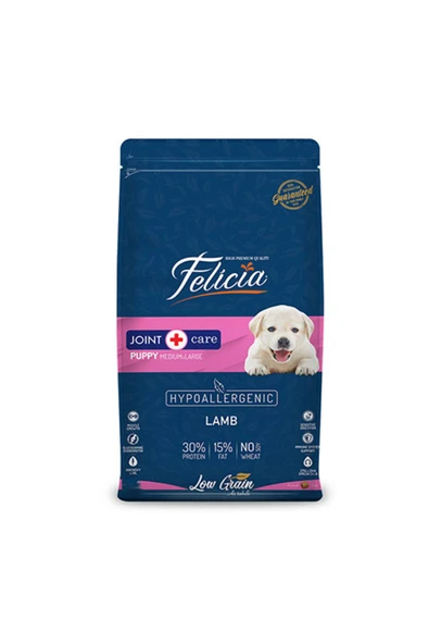 Felicia Hypoallergenic Medium Large Kuzulu Düşük Tahıllı Yavru Köpek Maması 3 Kg ürün görseli 1