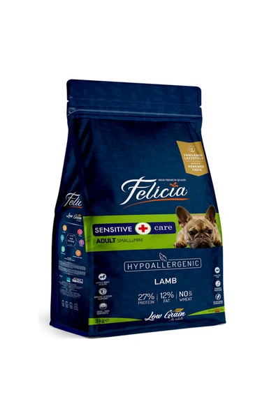 Felicia 3 Kg Kuzulu Az Tahıllı Small/mini Yetişkin Köpek Maması Hypoallergenic Köpek Maması ürün görseli 1