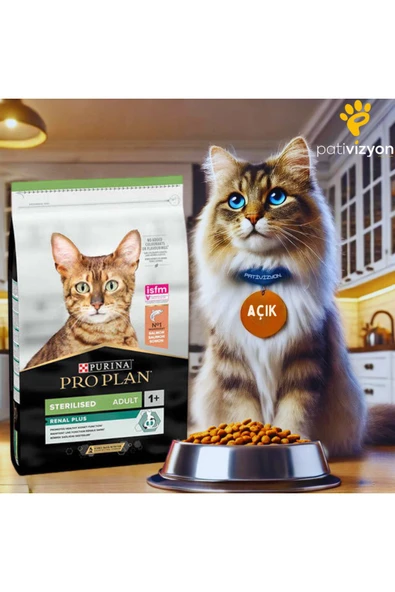 Pro Plan Sterilised Somonlu Kısırlaştırılmış Yetişkin Kedi Maması 1 Kg Açık ürün görseli 1
