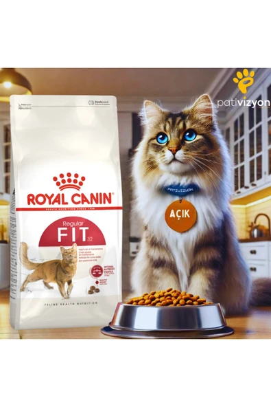 Royal Canin Fit 32 1 kg Yetişkin Kuru Kedi Maması - Açık Paket ürün görseli 1