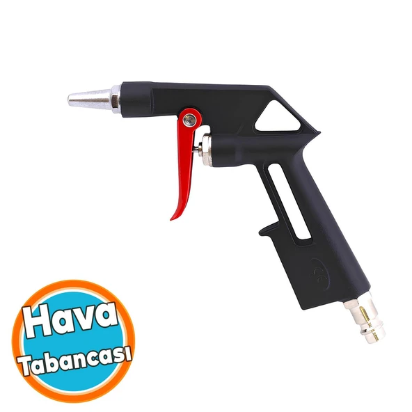 Profesyonel Hava Üfleme Tabancası Kısa Ağızlı Uçlu Temizlik Toz Giderme Kompresör Tabancası ürün görseli 1