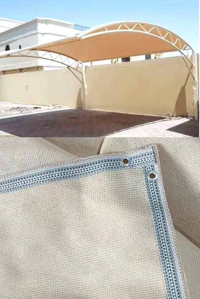 Branda Dünyası 5.5x79 Metre Otopark Gölgelik File %95 Krem ürün görseli 1