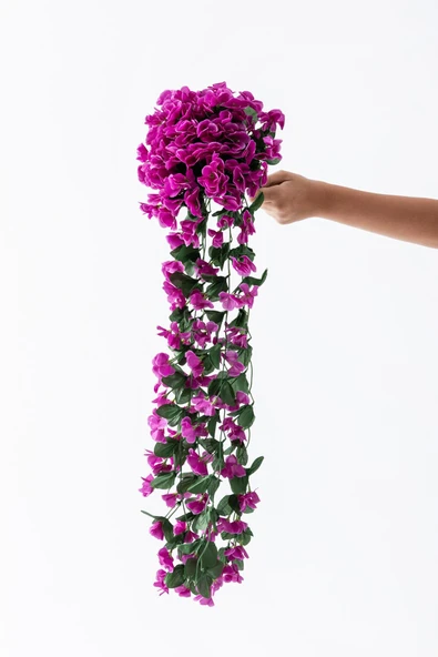 Güleç Yapay Çiçek Yapay Begonvil Çiçeği 75 cm Lila  22 dal ürün görseli 1