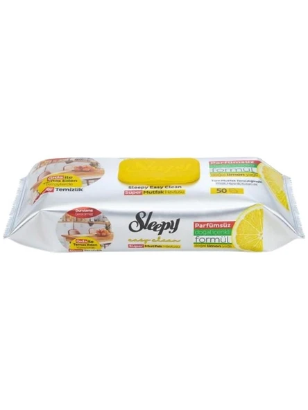 Sleepy Easy Clean Limon Yağlı Süper Mutfak Havlusu 50 yaprak ürün görseli 1