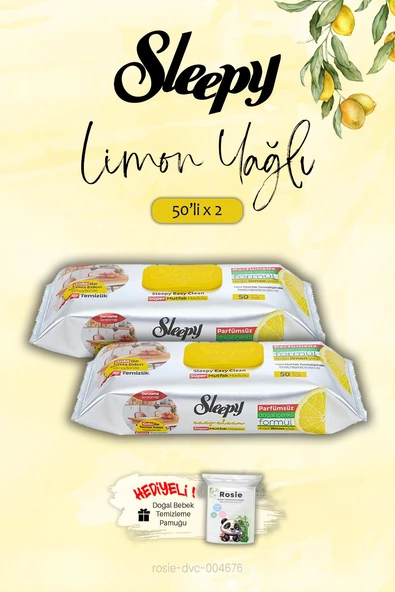 Mutfak Havlusu Limon Yağlı 2'li 50 Yaprak, ROSIE Hediye ürün görseli 1